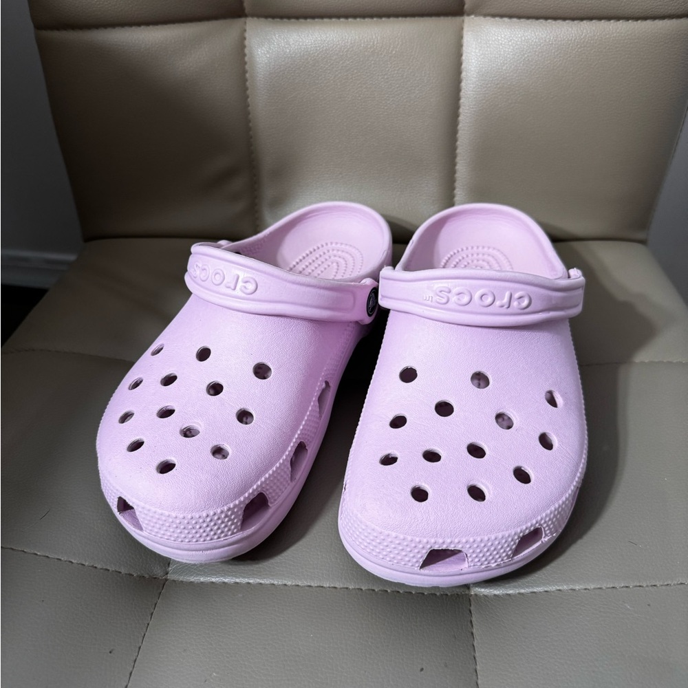 Purple crocs